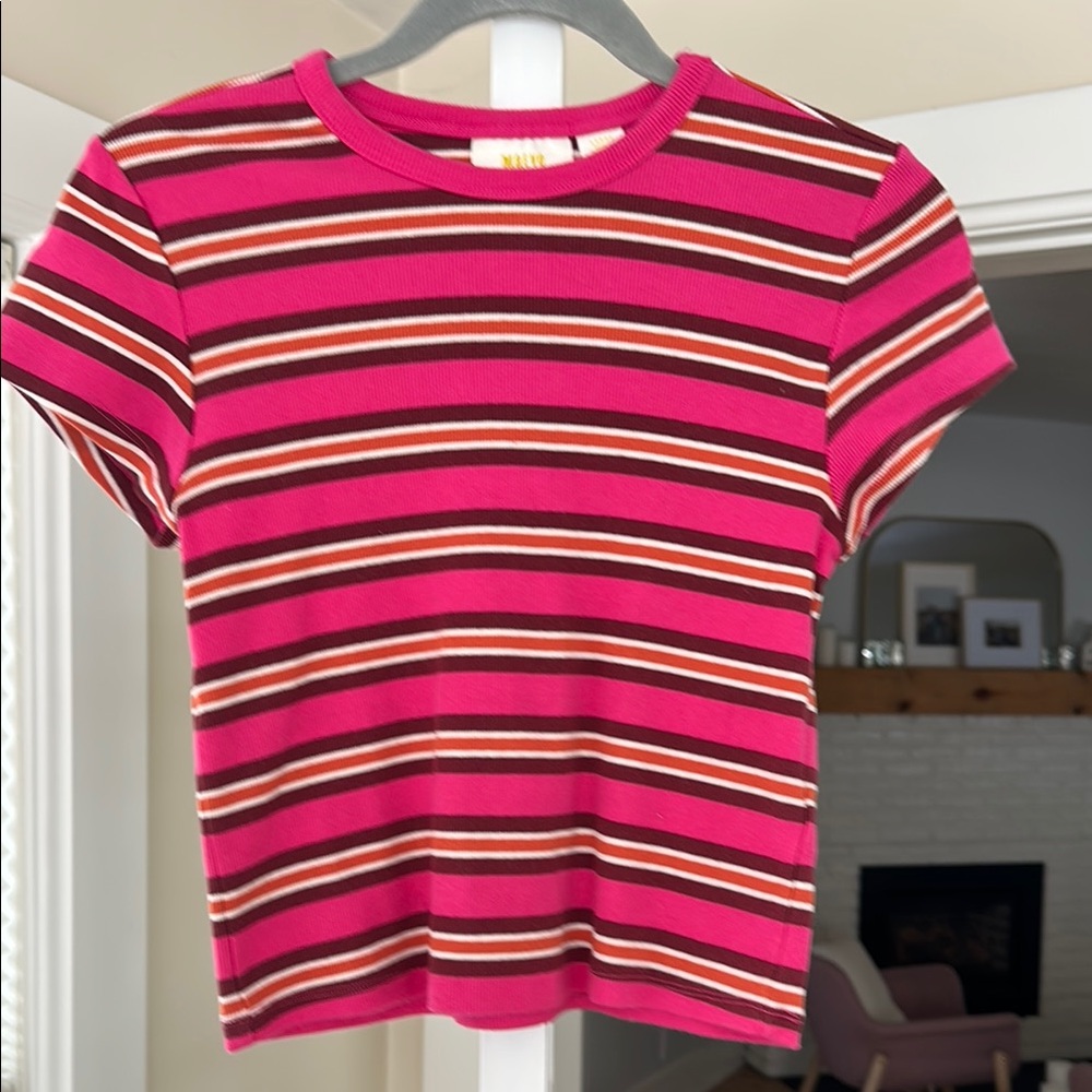 Maeve Sriped Pink Women's Top Anthropologie